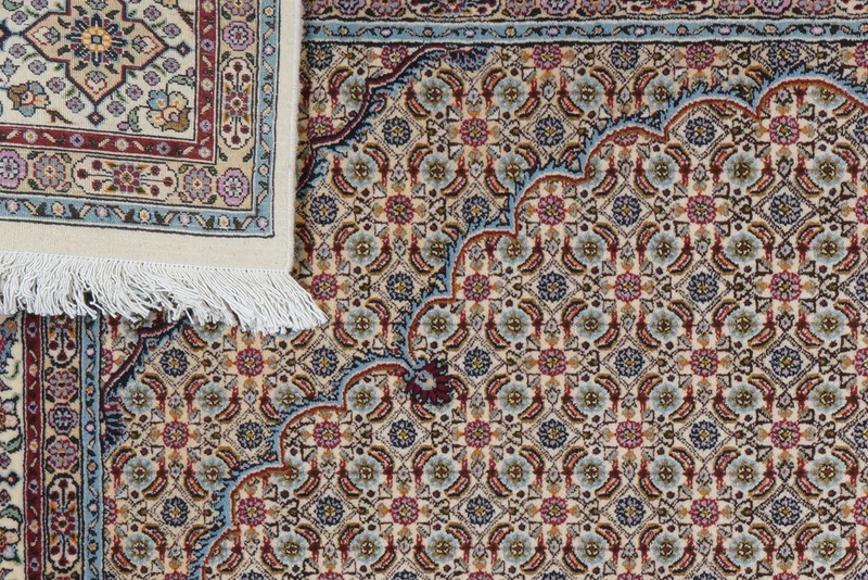 Moud Mahi · Handgeknüpft – Beige, 295x194 cm