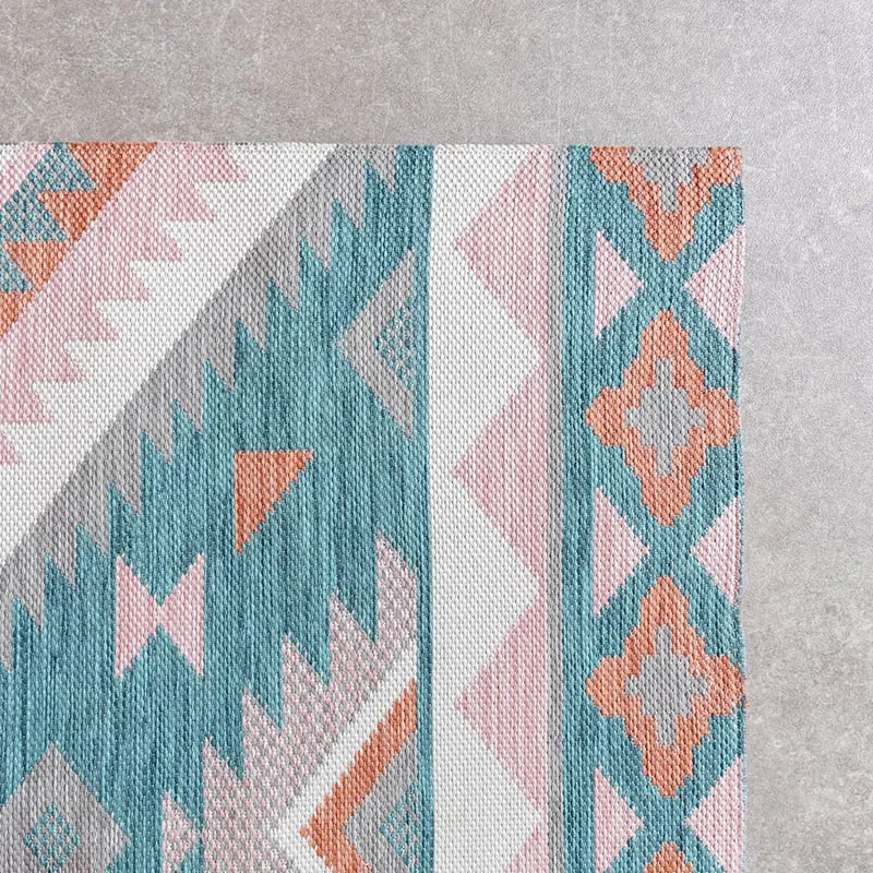 Outdoor Teppich Boho - Vedra Aztec Blau