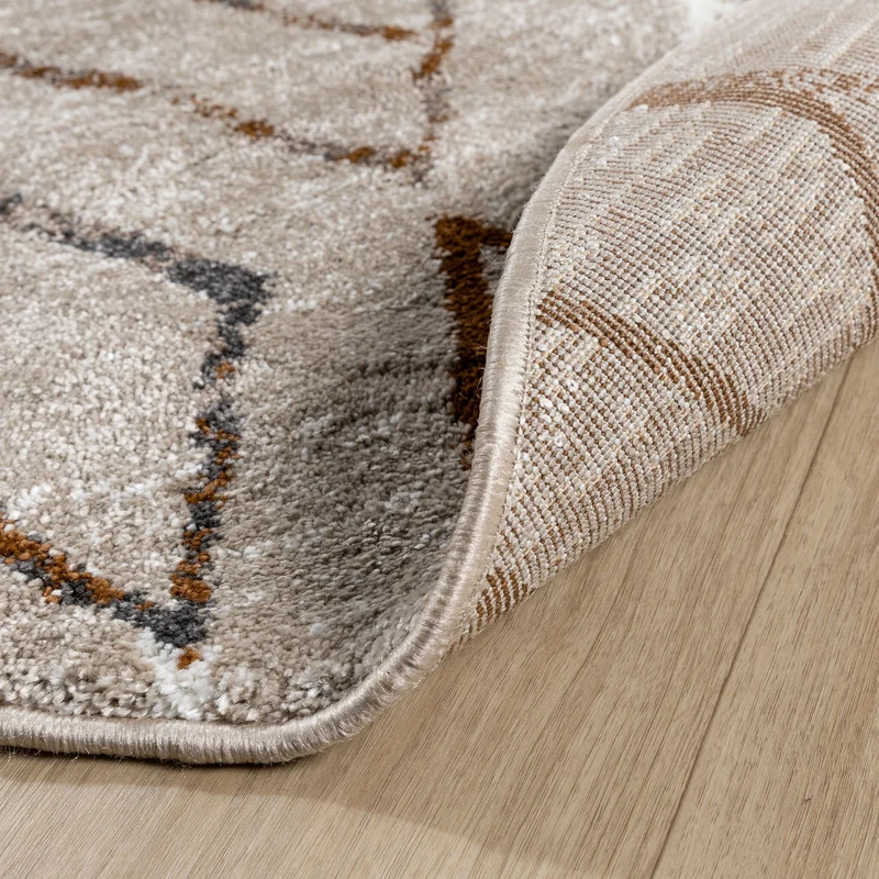 Berberteppich Rund - Blend Diamond Beige