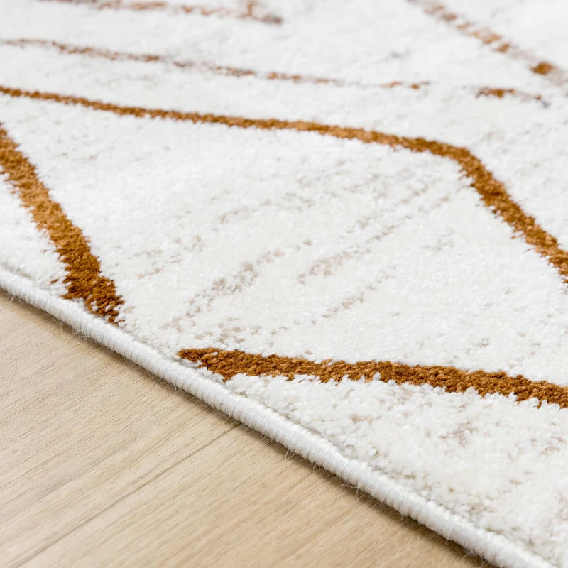 Hochflor Teppich - Blend Diamond Creme Bunt