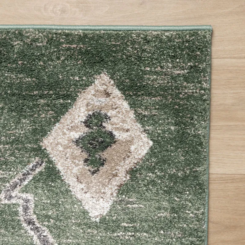 Berberteppich - Blend Aztec Grün