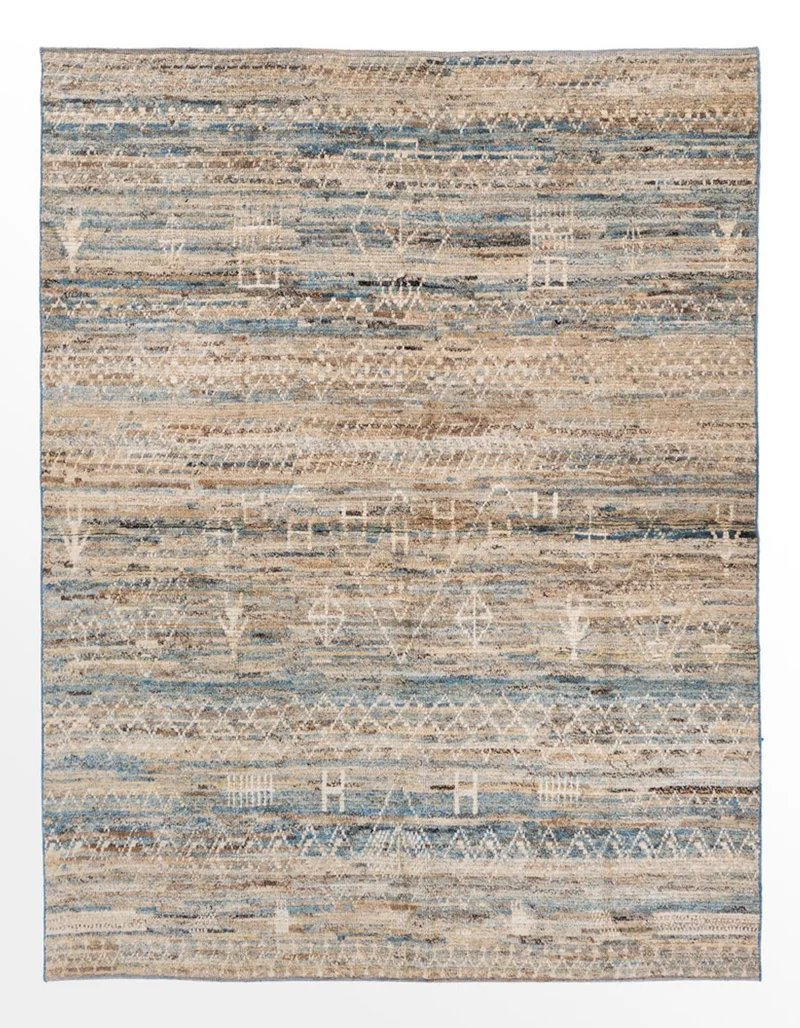 Berber Teppich 179x233cm - Wollteppich - beige