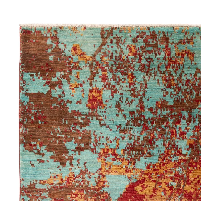Designer Teppich 210x301cm - mehrfarbig