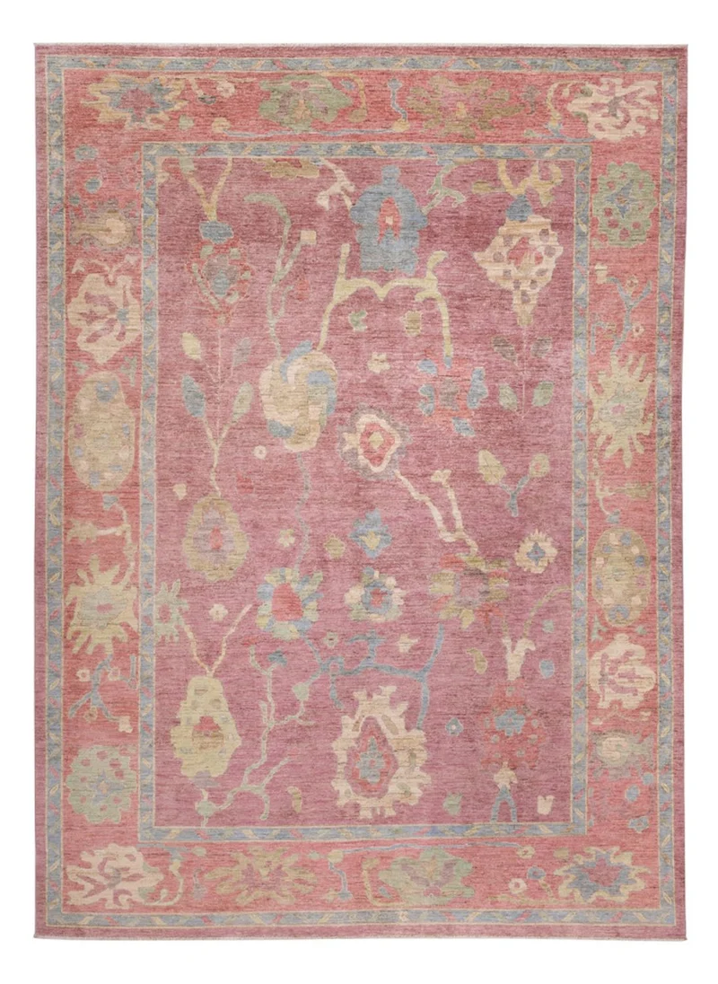 Usak Teppich 267x369cm - Orientteppich - hellrot
