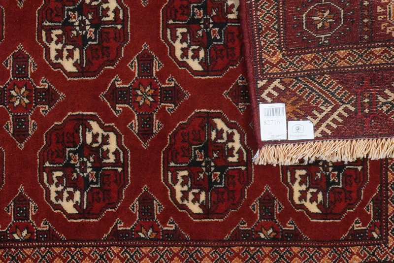 Turkman · Handgeknüpft – Rot, 277x87 cm