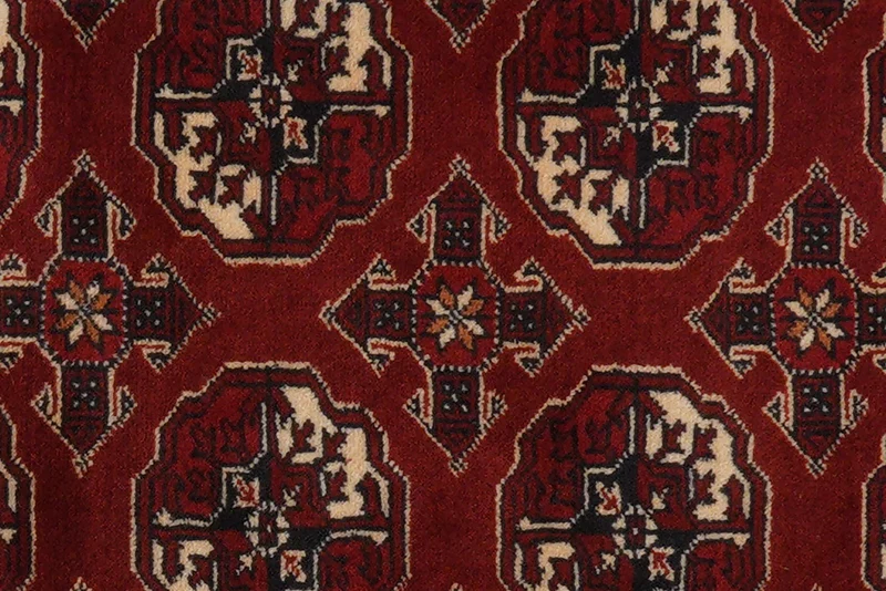 Turkman · Handgeknüpft – Rot, 277x87 cm