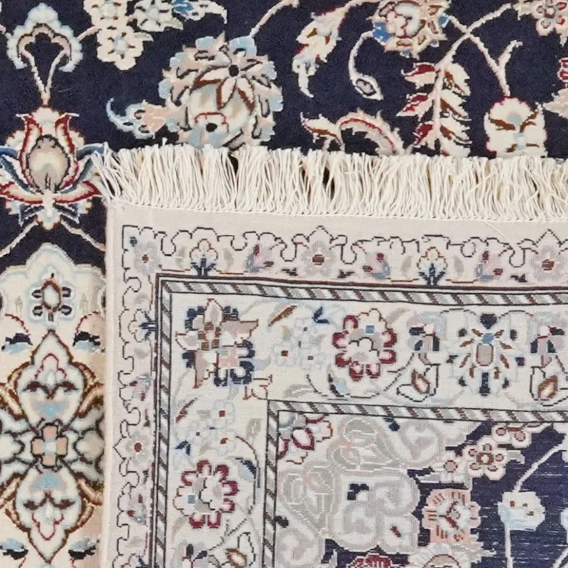 Nain 6La · Handgeknüpft – Blau, 203x80 cm