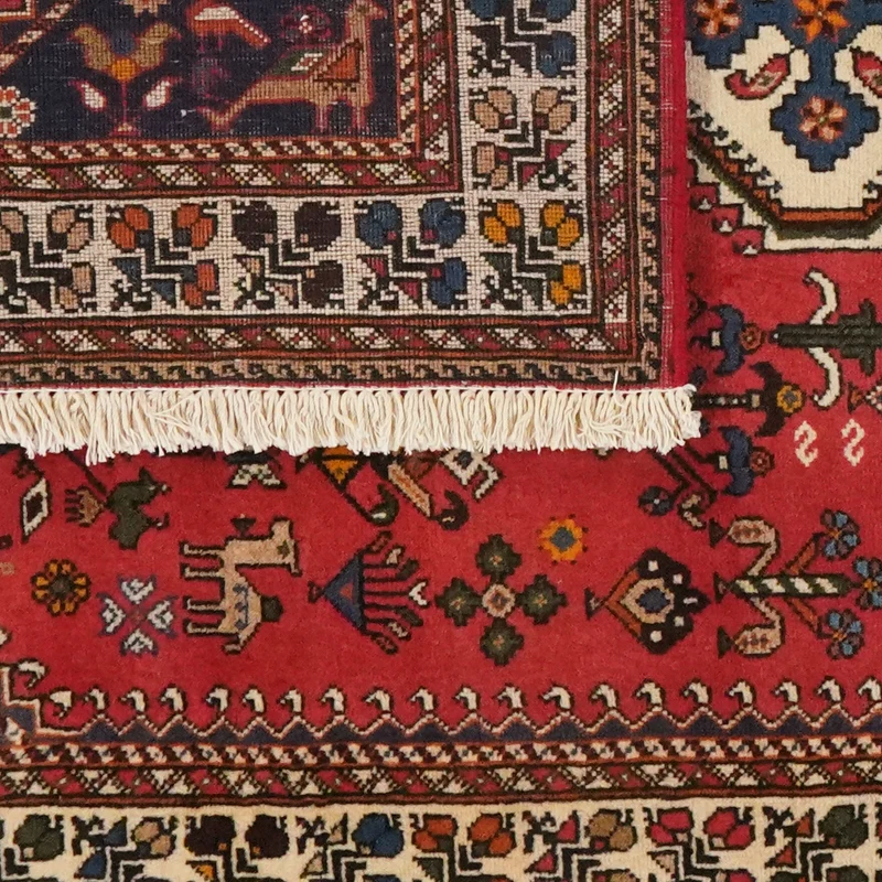 Nasrabad · Handgeknüpft – Rot, 153x100 cm