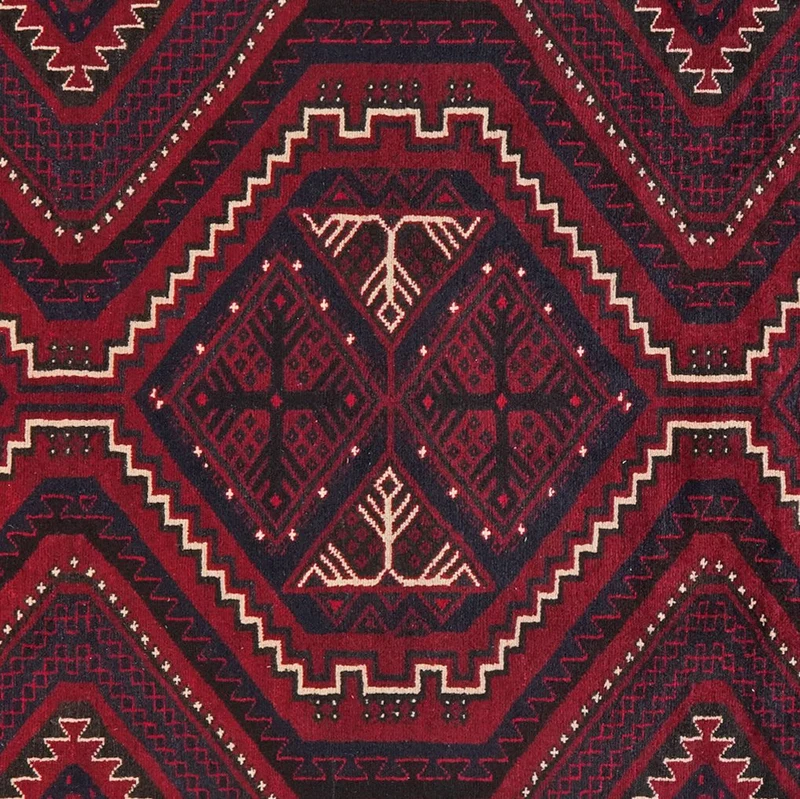 Lori · Handgeknüpft – Rot, 316x222 cm