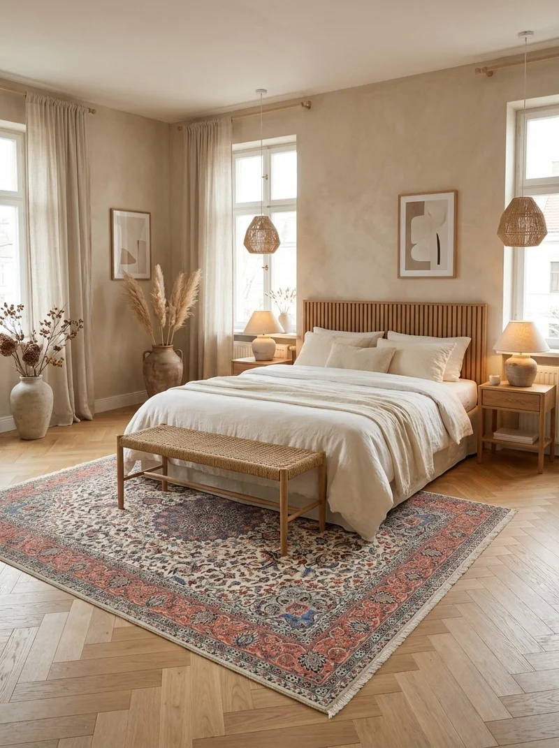 Ilam · Handgeknüpft – Beige, 296x197 cm