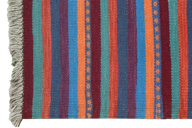 Kelim Gashgai · Handgewebt – Bunt, 194x60 cm