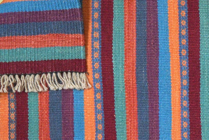 Kelim Gashgai · Handgewebt – Bunt, 194x60 cm