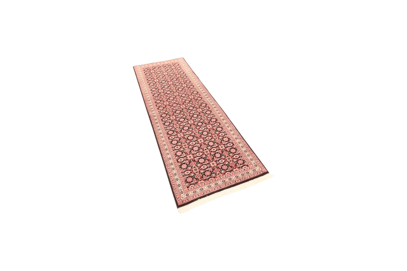 Tabriz 50 Raj · Handgeknüpft – Schwarz, 195x65 cm