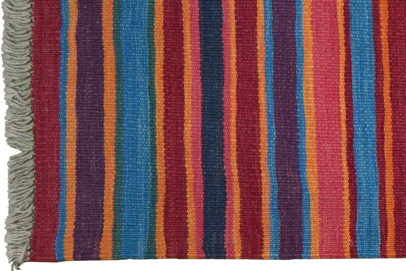Kelim Gashgai · Handgewebt – Bunt, 194x65 cm