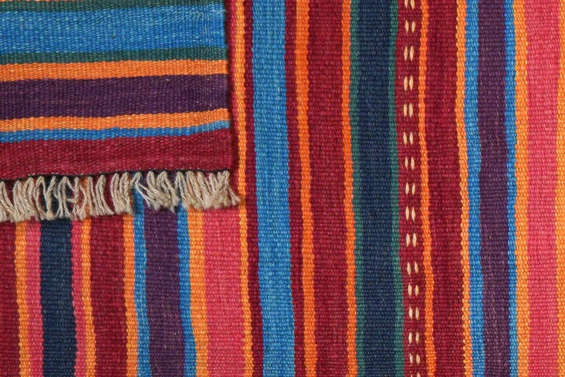 Kelim Gashgai · Handgewebt – Bunt, 194x65 cm