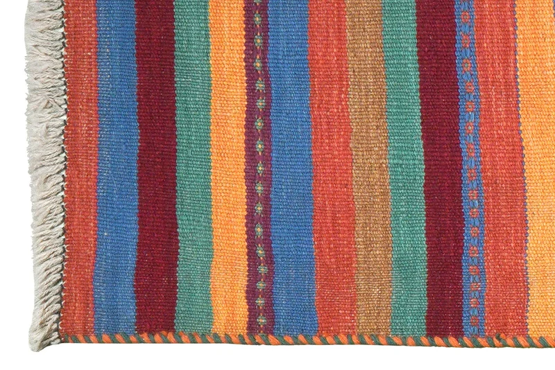 Kelim Gashgai · Handgewebt – Bunt, 199x61 cm