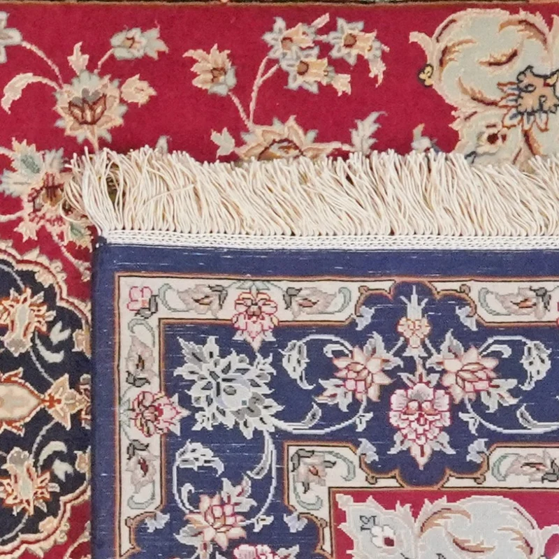 Isfahan · Handgeknüpft – Rot, 221x83 cm