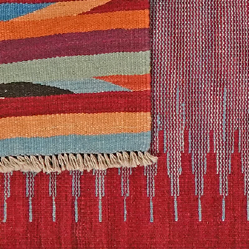 Kelim Gashgai · Handgewebt – Bunt, 203x67 cm