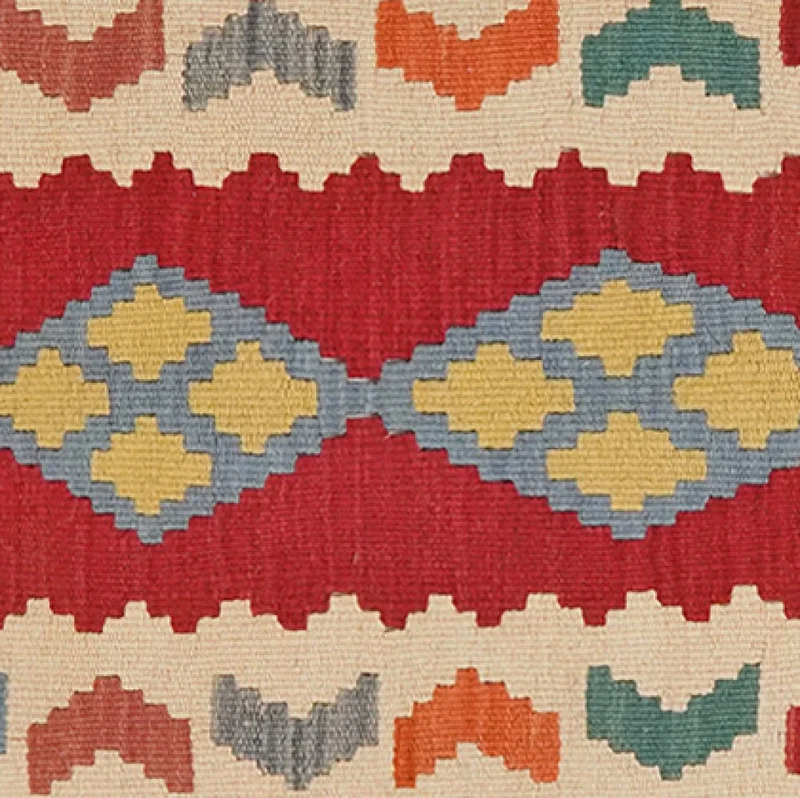 Kelim Gashgai · Handgewebt – Rot, 94x66 cm