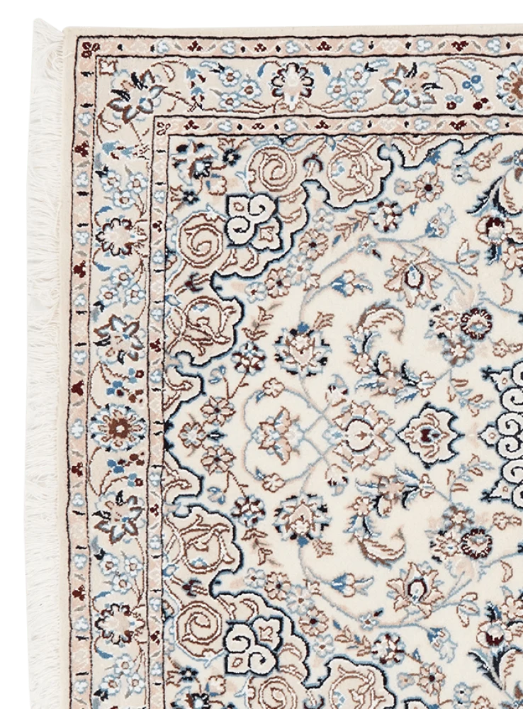 Nain 9La · Handgeknüpft – Beige, 146x101 cm