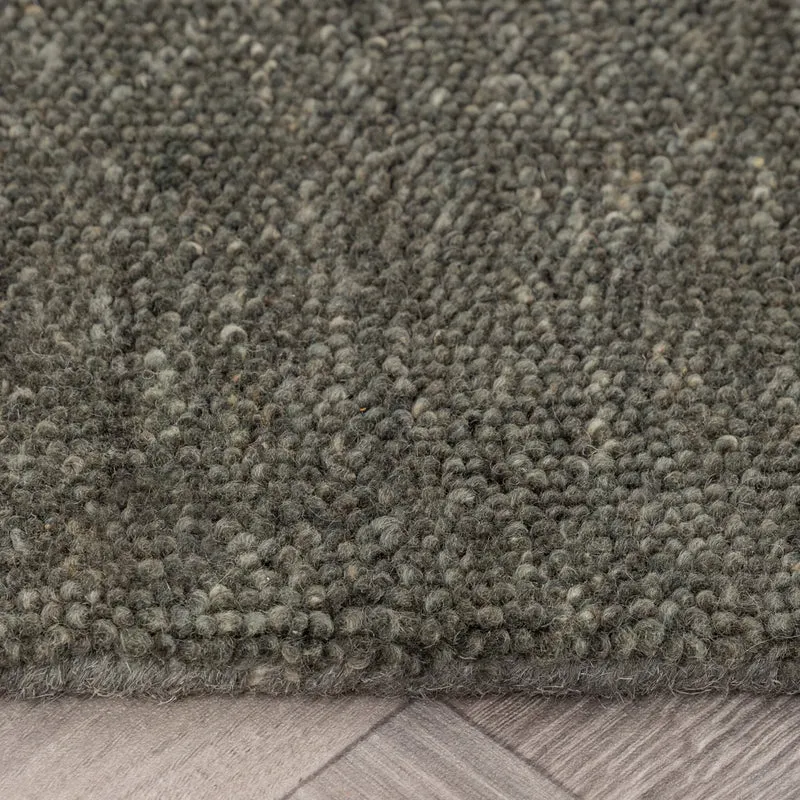 Berberteppich - Aicha Pebble Dunkelgrün