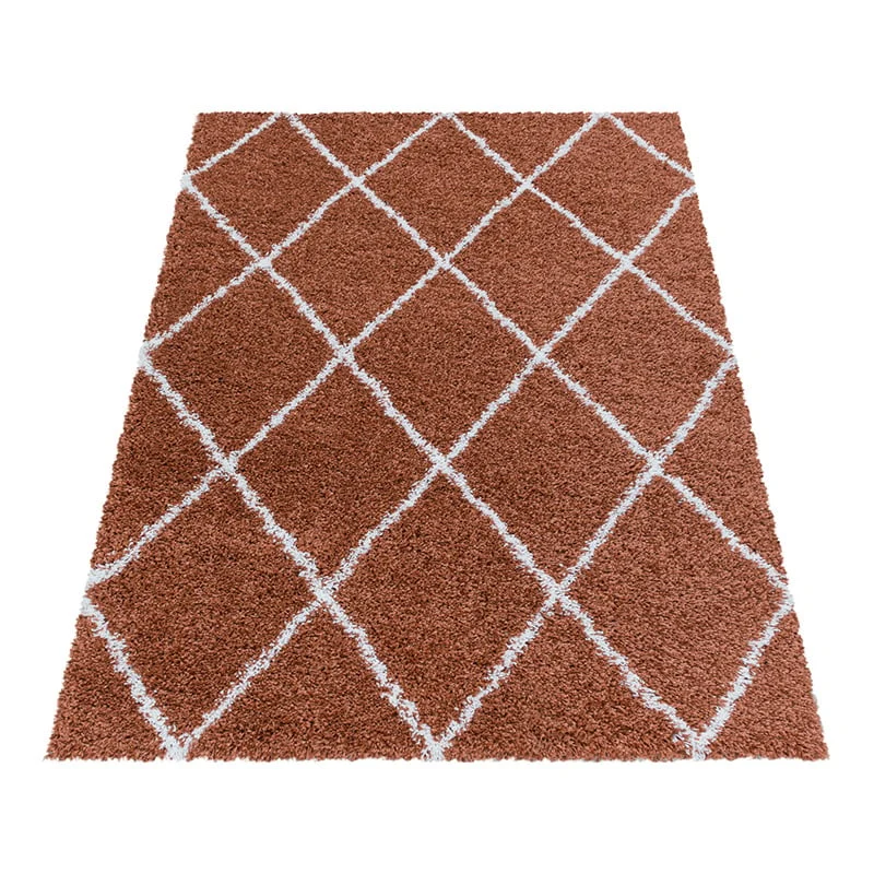 Berberteppich - Agadir Lines Terracota Creme