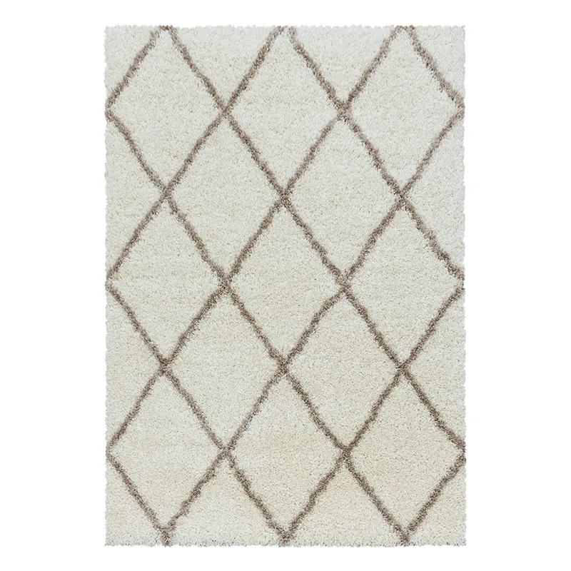 Berberteppich - Agadir Lines Creme Beige