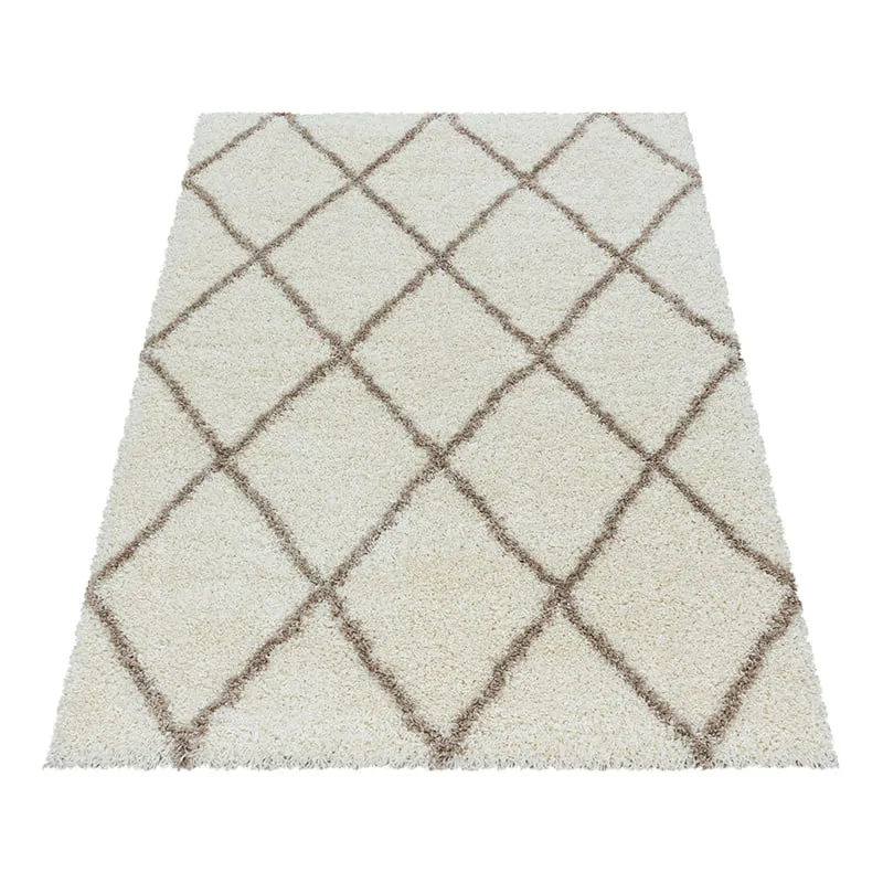 Berberteppich - Agadir Lines Creme Beige
