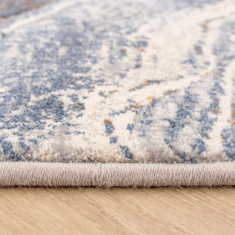 Teppich Abstrakt - Xavier Wave Blau Grau