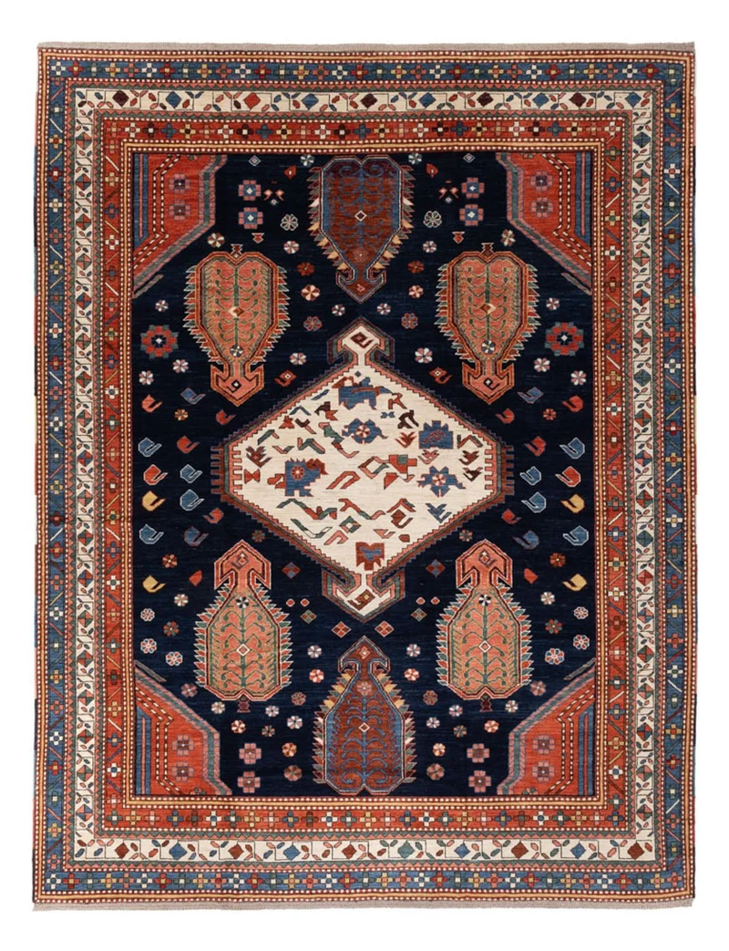 Kazak Teppich 247x328cm - Orientteppich - dunkelblau