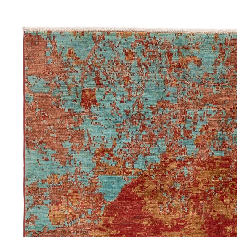 Designer Teppich 155x201cm - mehrfarbig