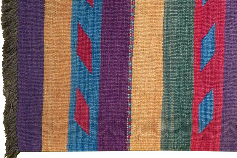 Kelim Gashgai · Handgewebt – Bunt, 196x60 cm