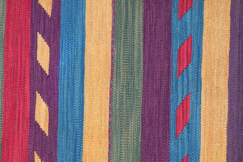 Kelim Gashgai · Handgewebt – Bunt, 196x60 cm