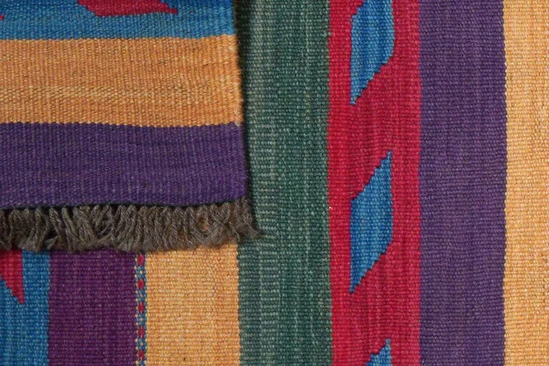 Kelim Gashgai · Handgewebt – Bunt, 196x60 cm