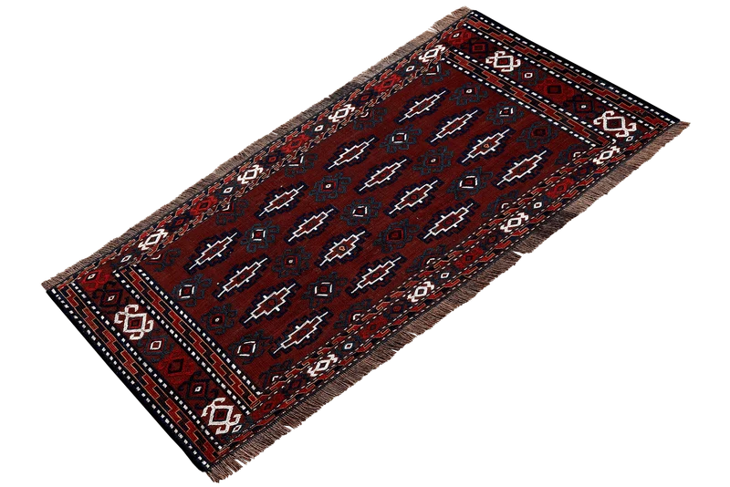 Kelim Turkman · Handgewebt – Braun, 46x112 cm
