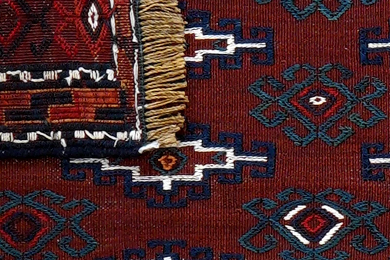 Kelim Turkman · Handgewebt – Braun, 46x112 cm