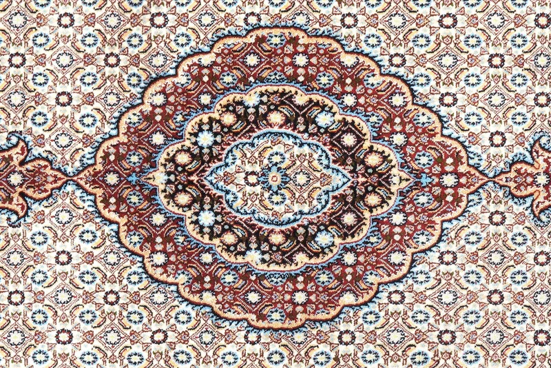 Moud Mahi · Handgeknüpft – Beige, 210x152 cm