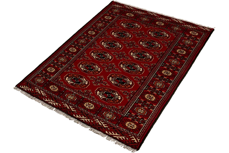Turkman · Handgeknüpft – Rot, 150x103 cm