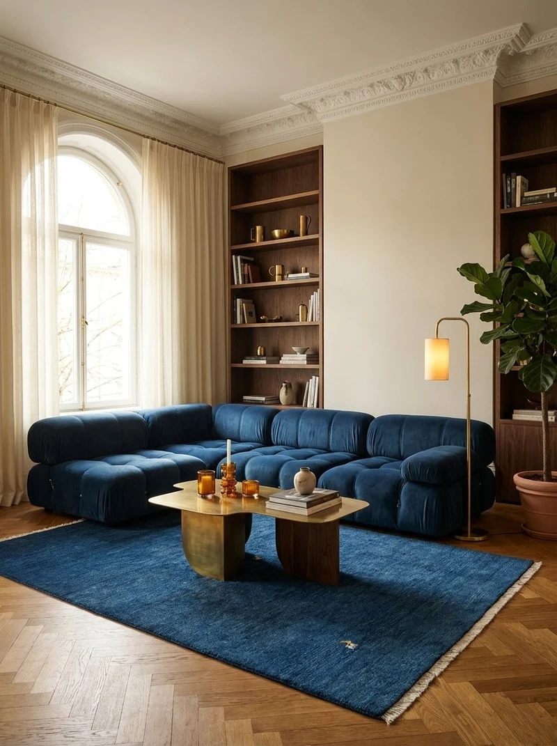 Gabbeh · Handgeknüpft – Blau, 200x152 cm