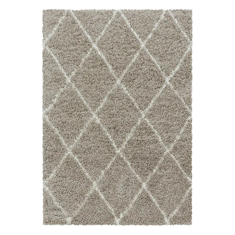 Berberteppich - Agadir Lines Beige Creme