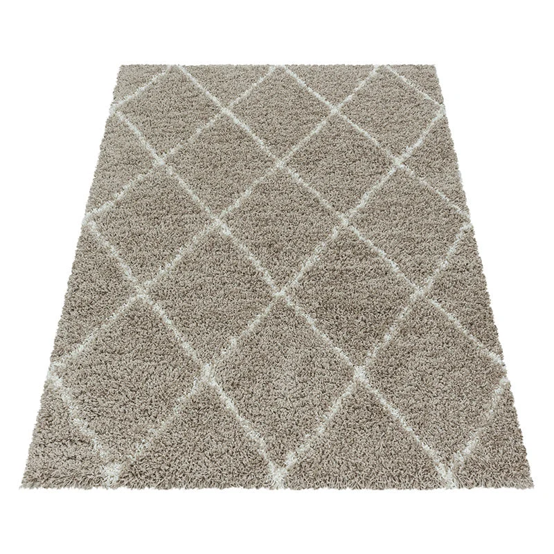 Berberteppich - Agadir Lines Beige Creme