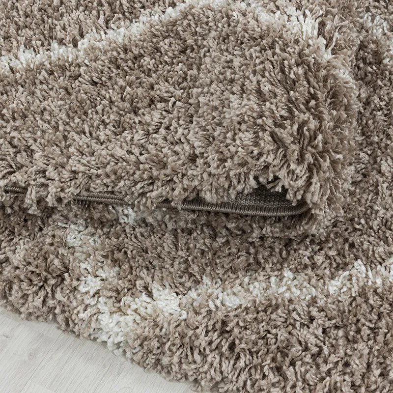 Berberteppich - Agadir Lines Beige Creme