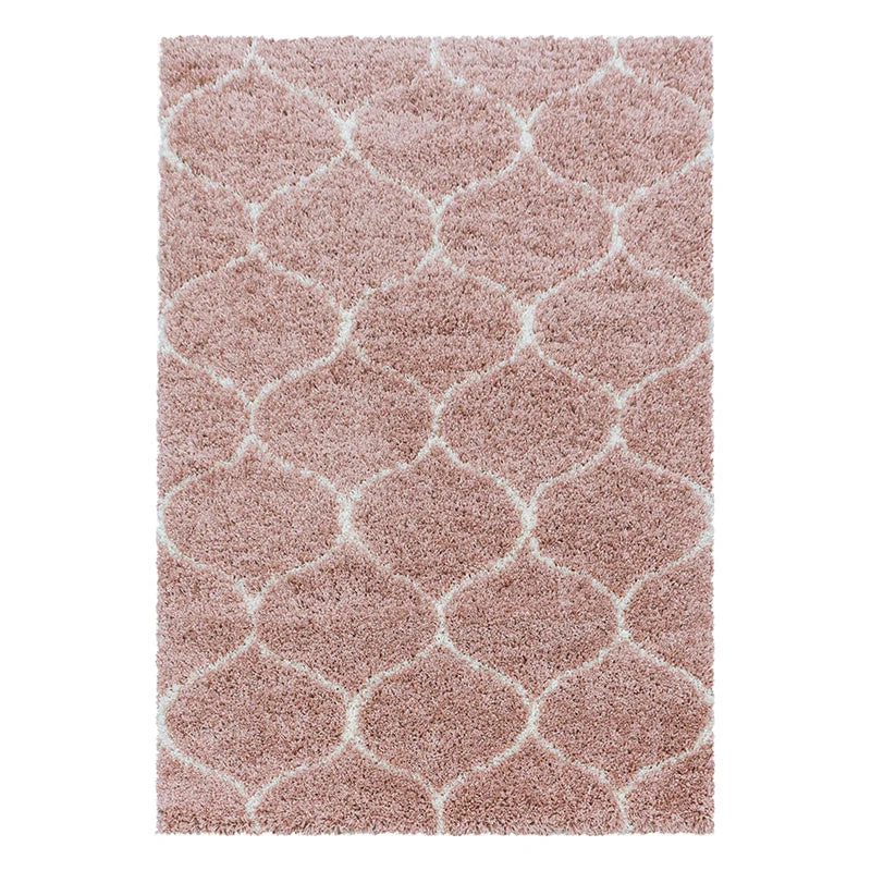 Berberteppich - Agadir Circle Rosa Creme