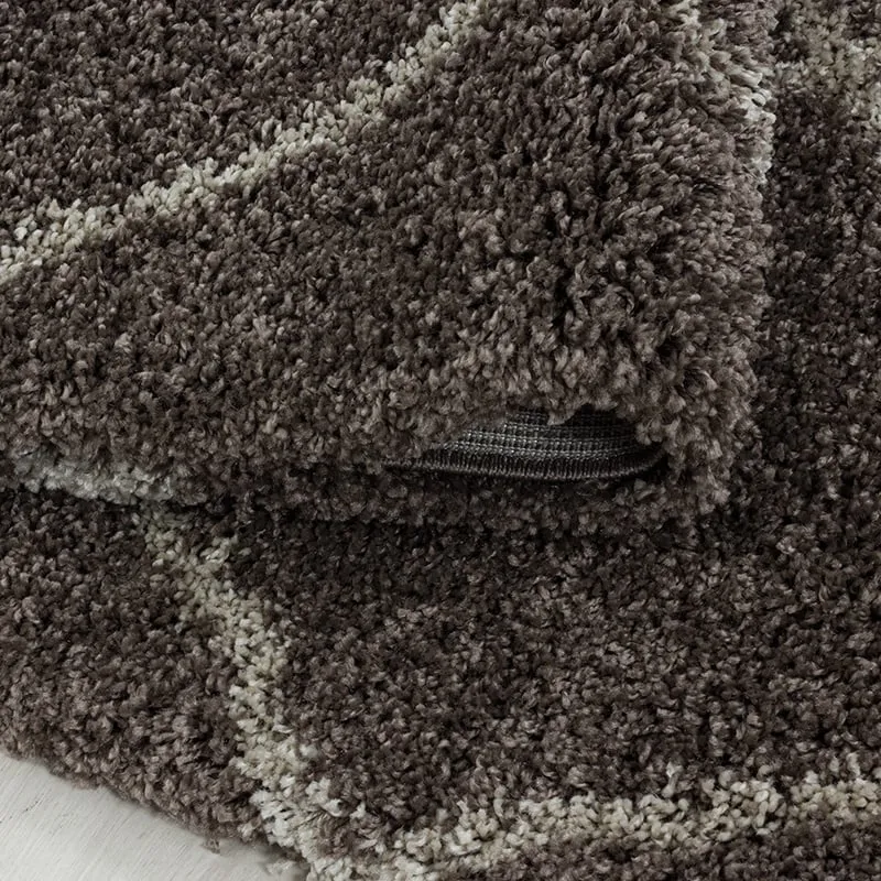 Berberteppich - Agadir Lines Taupe Creme