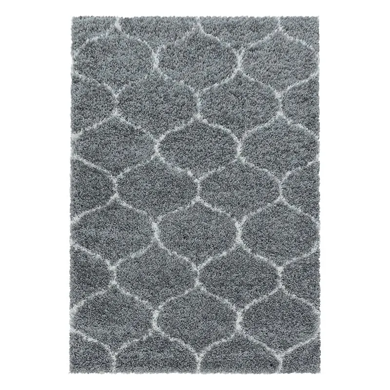 Berberteppich - Agadir Circle Grau Creme