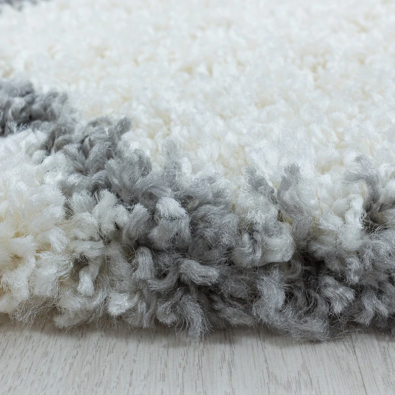 Berberteppich - Agadir Circle Creme Grau