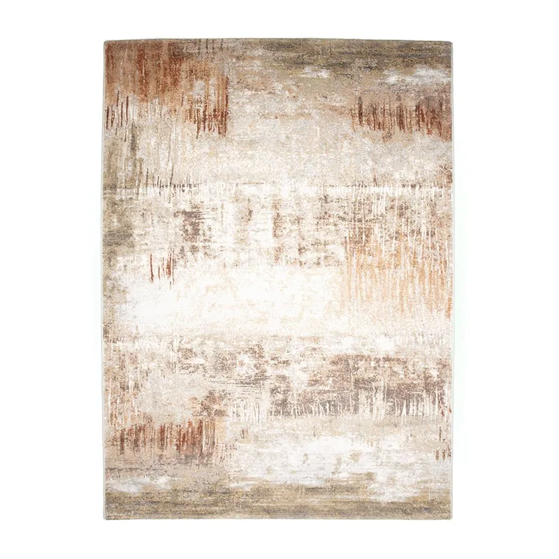 Teppich Abstrakt - Xavier Scratch Taupe Rot