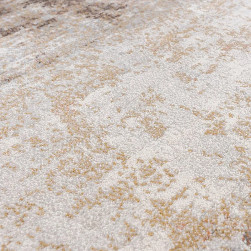 Teppich Abstrakt - Xavier Scratch Taupe Rot