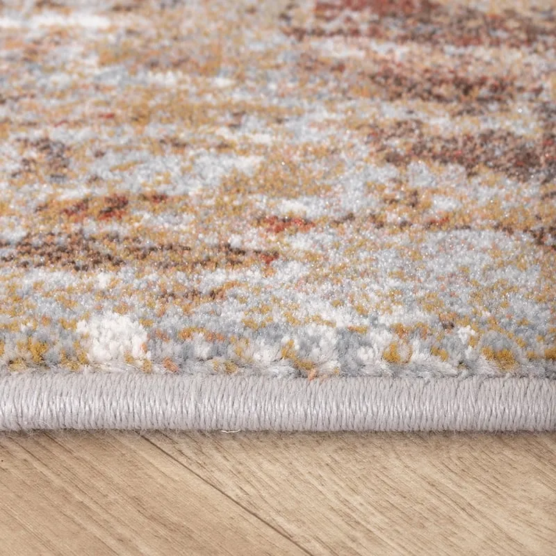 Teppich Abstrakt - Xavier Scratch Taupe Rot