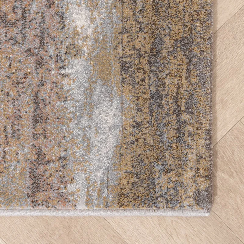 Teppich Abstrakt - Xavier Scratch Taupe Rot
